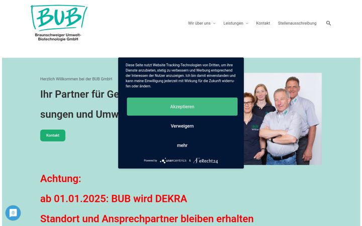 Posnetek zaslona bub-umwelt.de