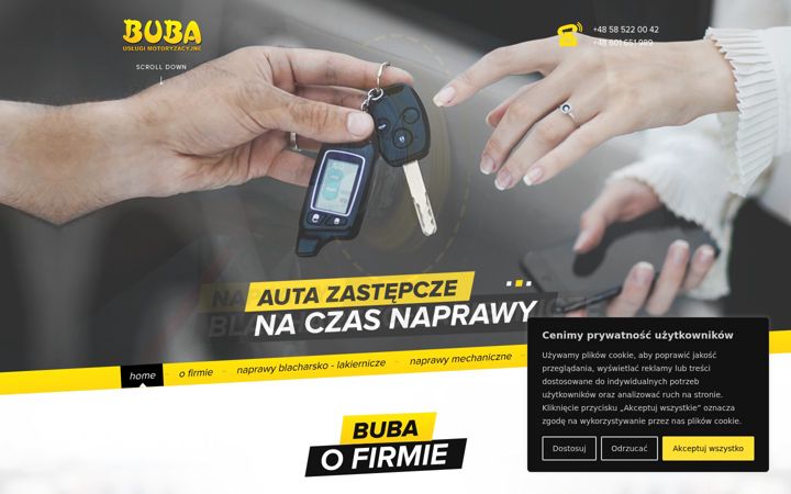 Screenshot van buba-autonaprawa.pl