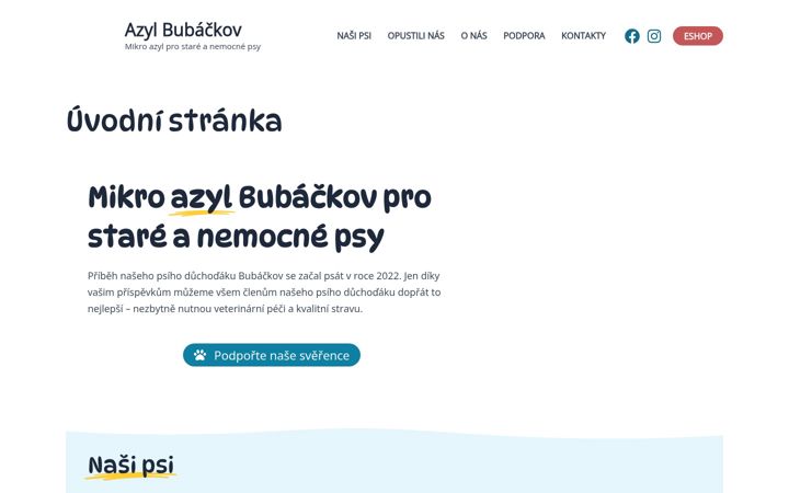 Képernyőkép: bubackov.cz