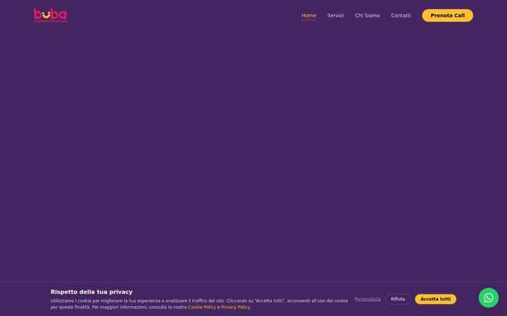 Screenshot of bubacommunication.it