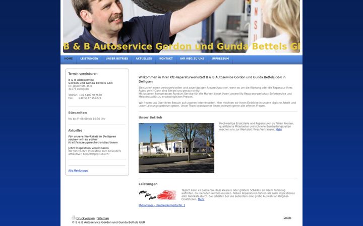 Screenshot of bubautoservice.de