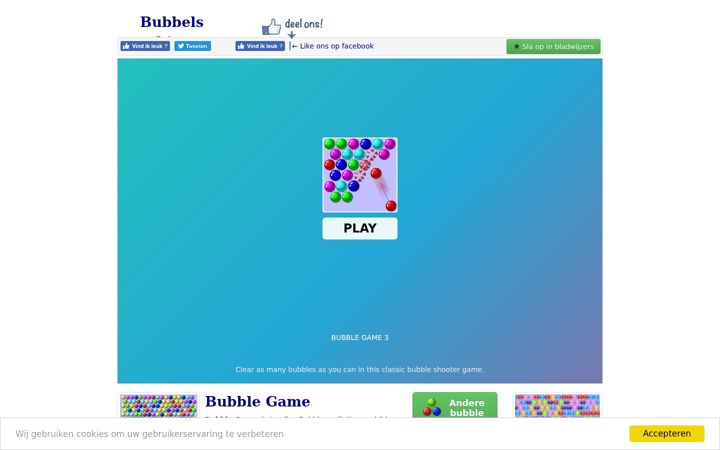 Screenshot of bubbelsschieten.net