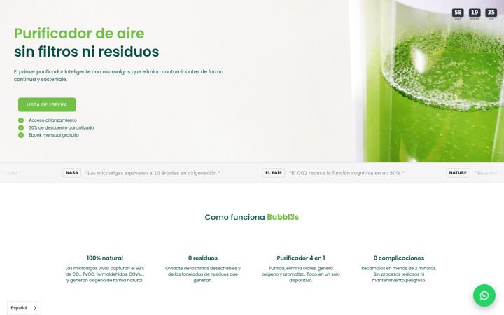 Screenshot of bubbl3s.com