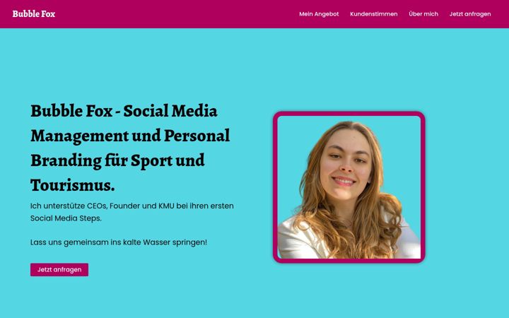 Screenshot ta' bubble-fox.de