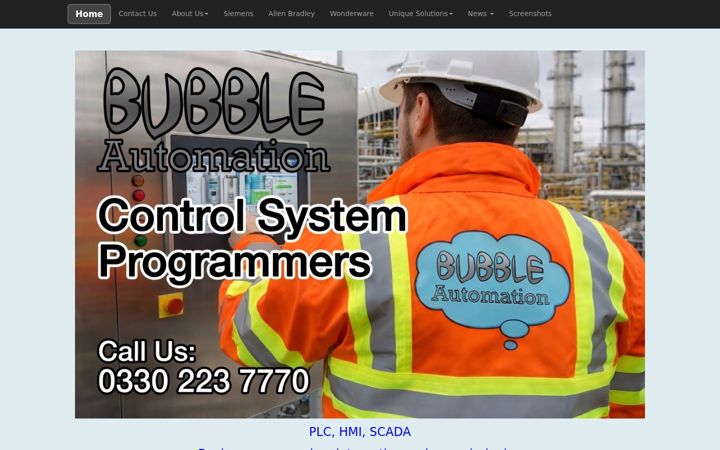 Screenshot of bubbleautomation.com