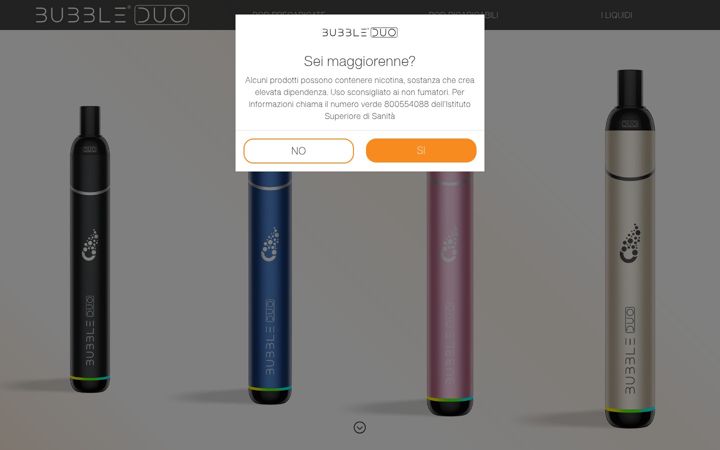 Screenshot of bubbleduo.it