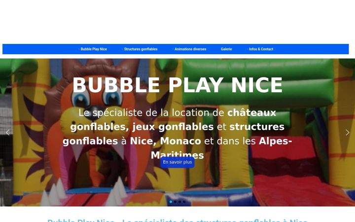Екранна снимка на bubbleplaynice.fr