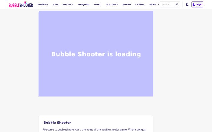 Screenshot of bubbleshooter.com