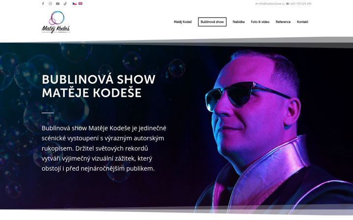 Képernyőkép: bubbleshow.cz