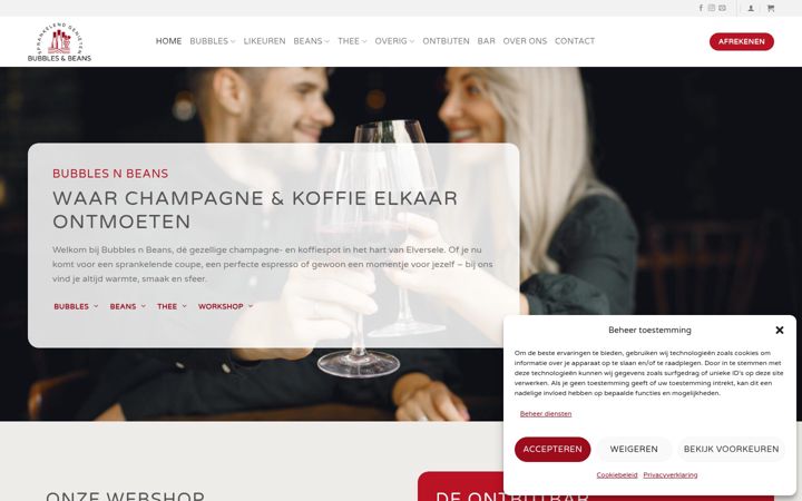 Screenshot of bubblesnbeans.be