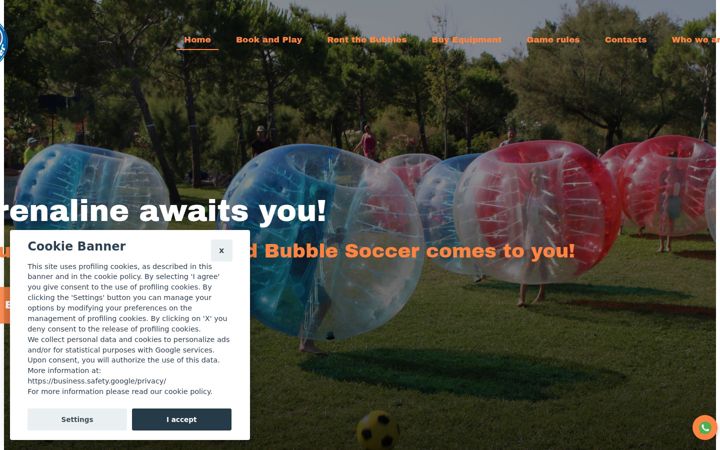 Screenshot van bubblesocceritalia.it