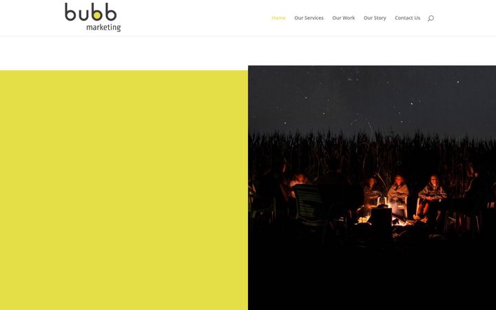 Screenshot of bubbmarketing.com