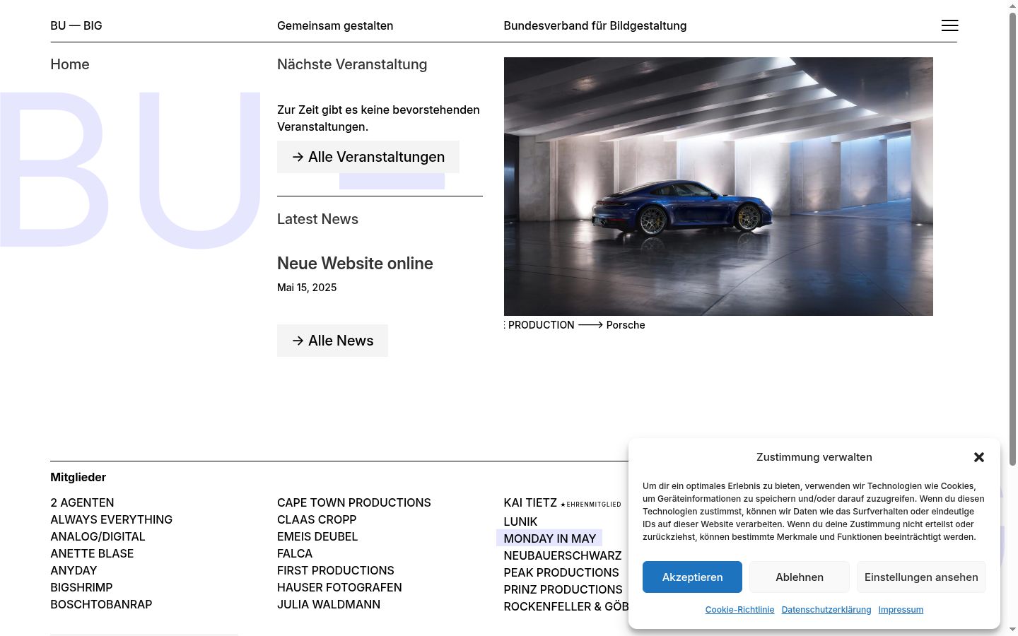 Capture d'écran de la bannière de consentement affichée avant toute interaction