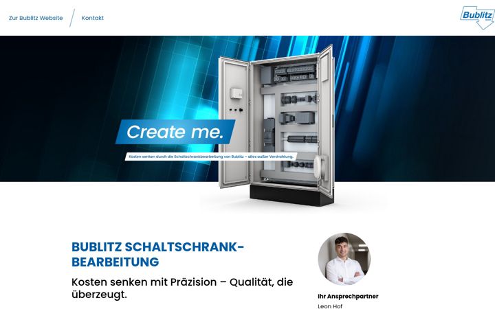 Screenshot ta' bublitz-create-me.de