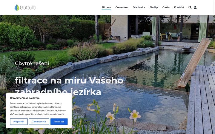 Képernyőkép: bubnove-filtrace.cz
