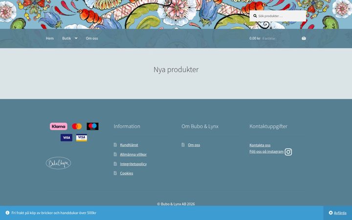Screenshot of buboandlynx.se