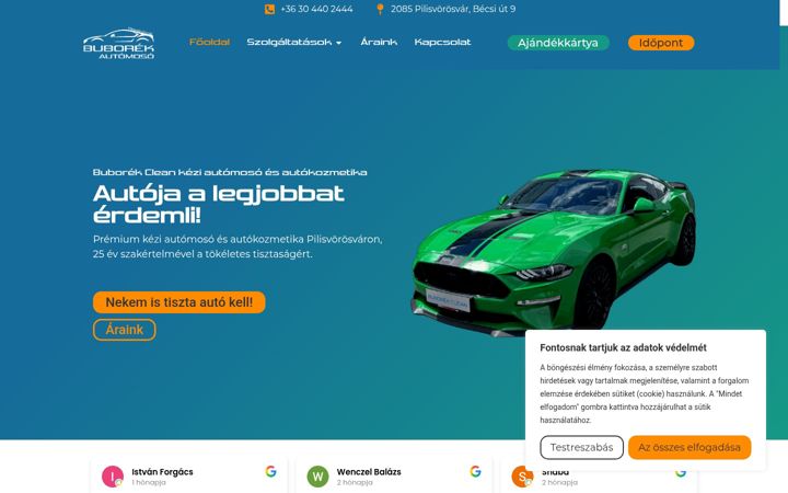 Screenshot of buborekmoso.hu