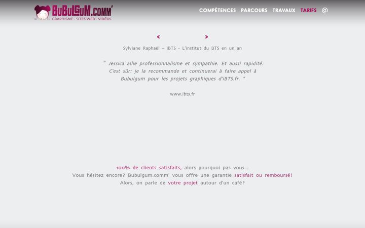 Screenshot of bubulgum.com