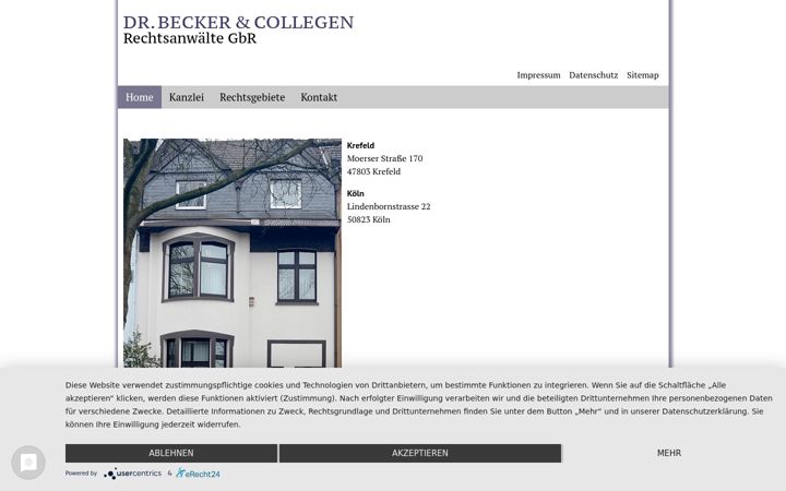 Screenshot of buc-rechtsanwaelte.de
