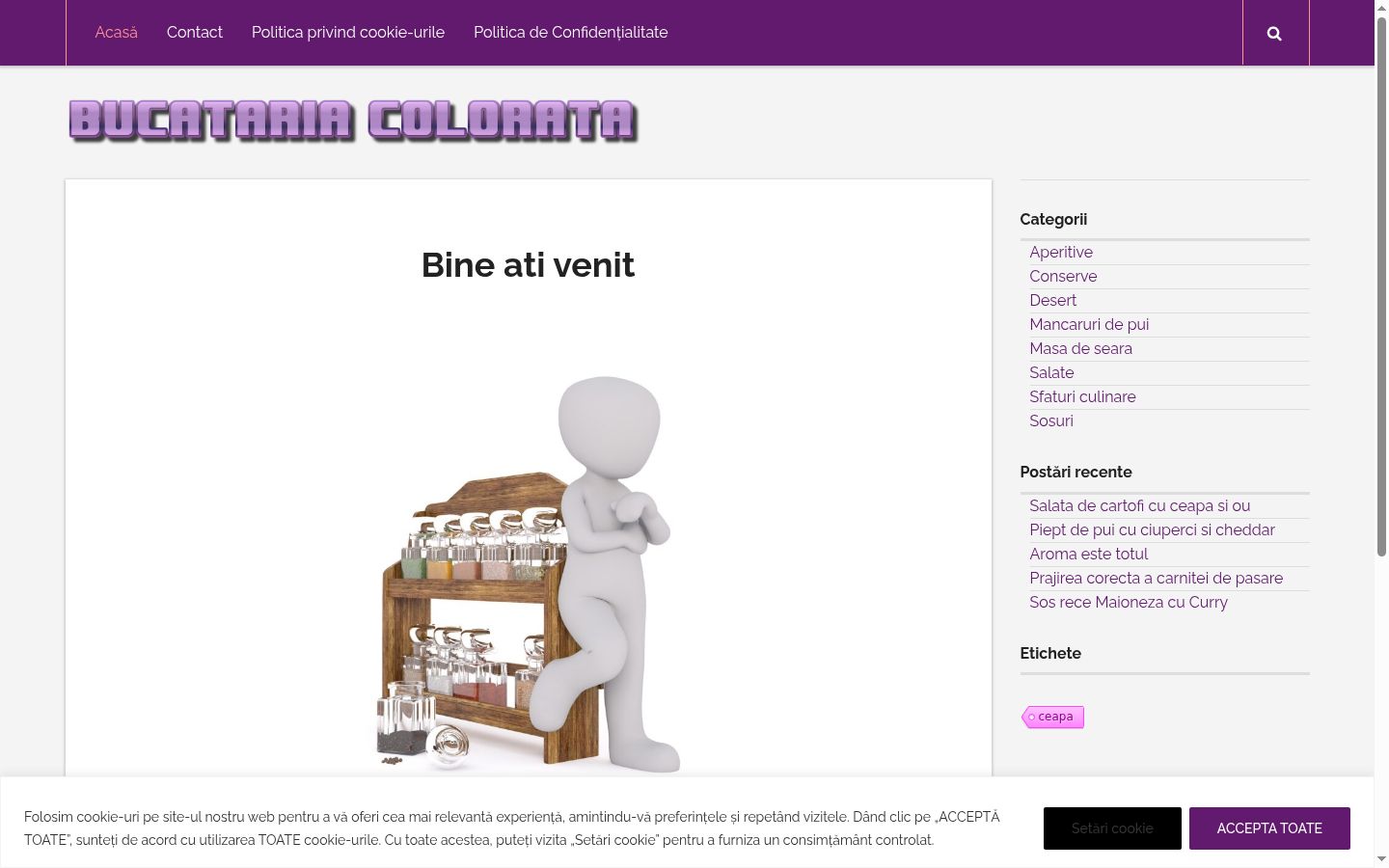 Capture d'écran de la bannière de consentement affichée avant toute interaction