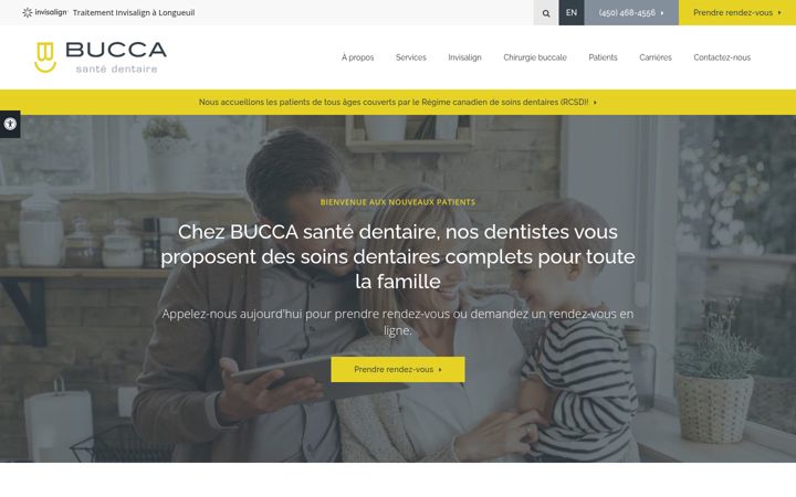 Screenshot of bucca.ca