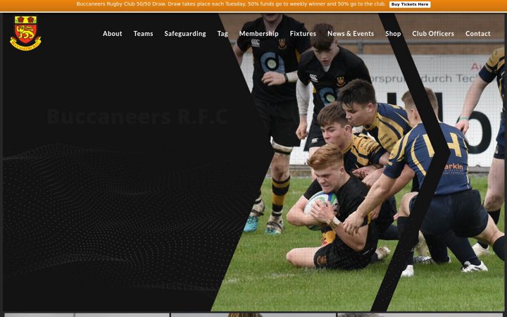 Screenshot of buccaneersrfc.com
