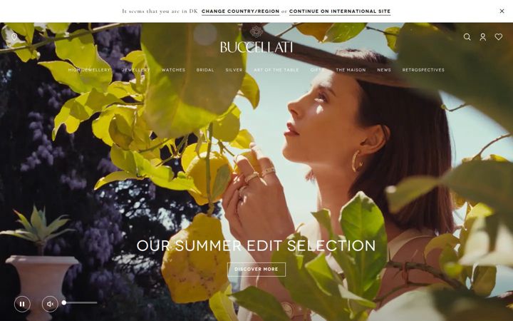 Screenshot of buccellati.com