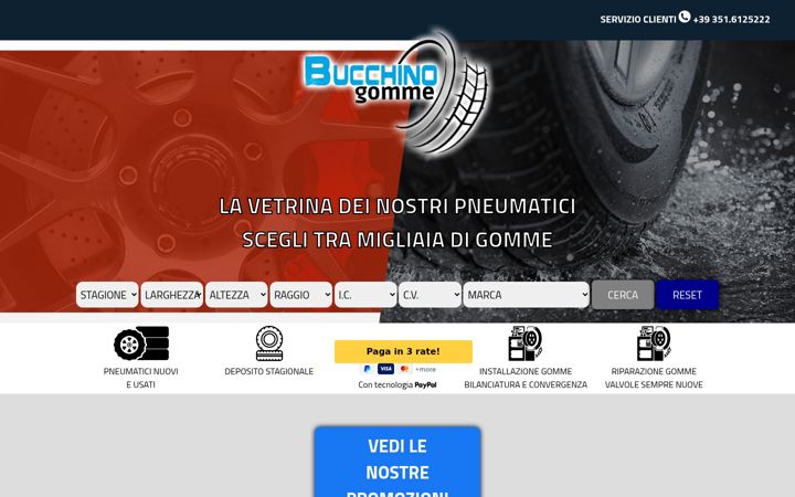 Screenshot of bucchinotechtires-shop.it