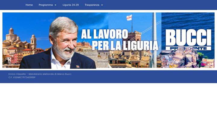 Screenshot του buccipresidente.it