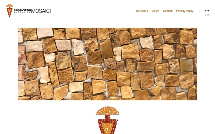 Screenshot of buccolierimosaici.com