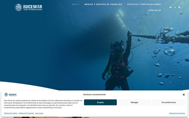 Screenshot of bucemar.com