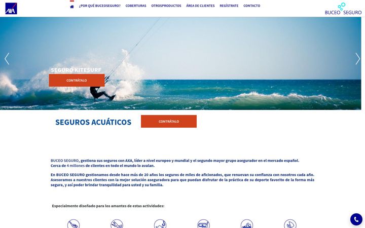 Screenshot of buceoseguro.com