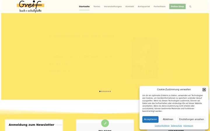 Screenshot of buch-greif.de