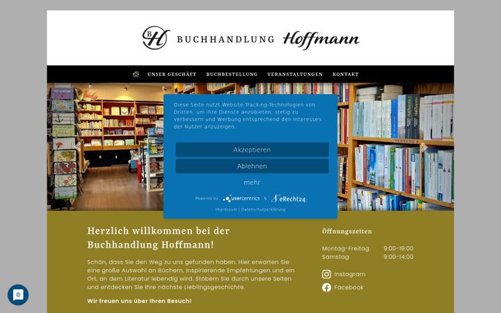 Screenshot of buch-hoffmann.de
