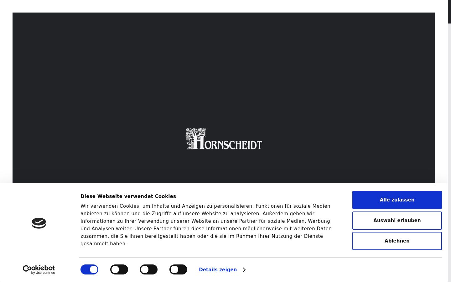 Zrzut ekranu banera zgody wyświetlanego przed jakąkolwiek interakcją