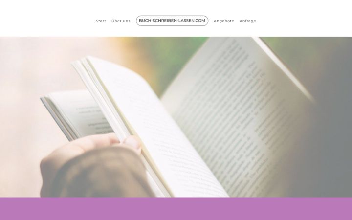 Skærmbillede af buch-schreiben-lassen.com