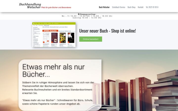 Screenshot of buch-welscher.de