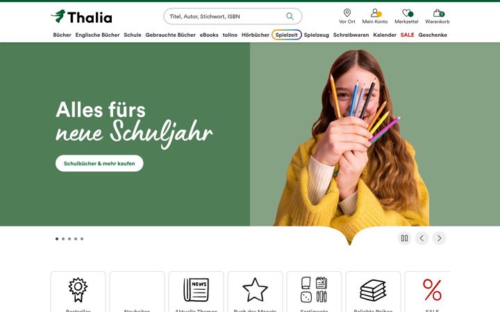 Screenshot of buch.de
