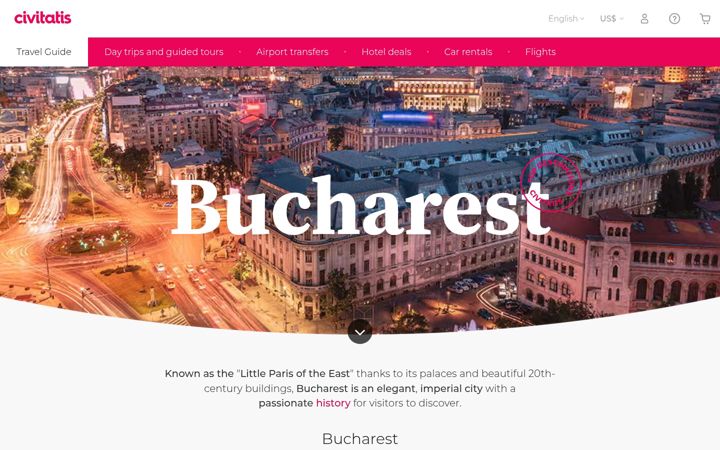 Screenshot of bucharest.net