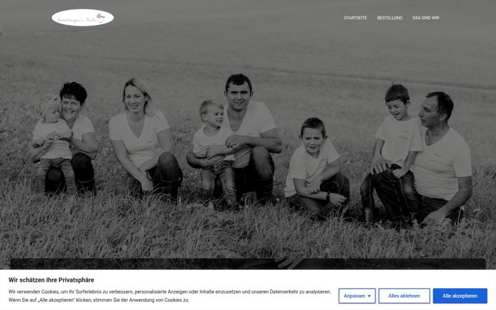 Screenshot of buchbergmilch.at