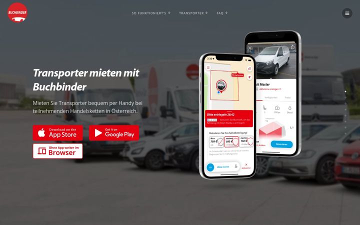 Screenshot of buchbinder.app