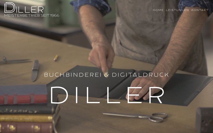 Screenshot of buchbinderei-diller.de