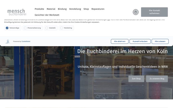 Screenshot von buchbinderei-mensch.de