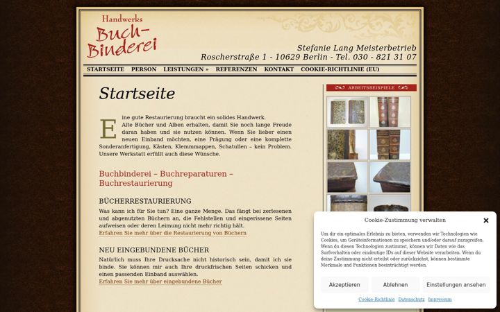 Screenshot von buchbinderei-restaurierung.de