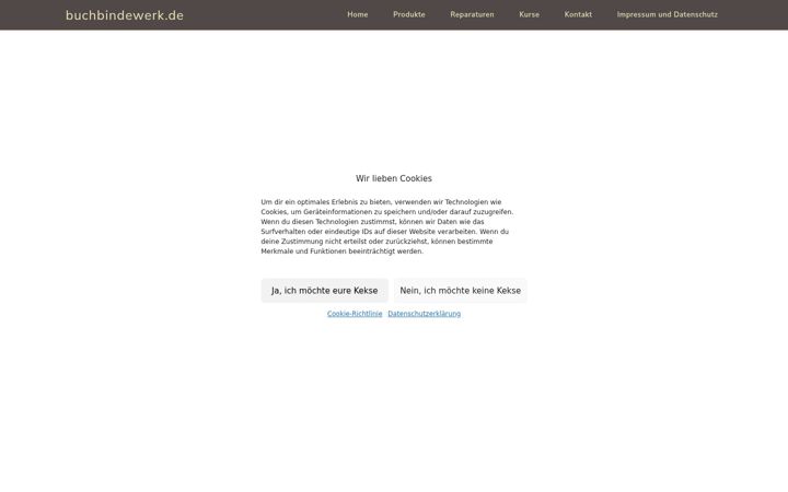 Screenshot of buchbindewerk.de