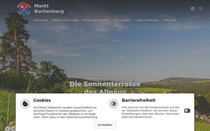 Skjermbilde av buchenberg.de