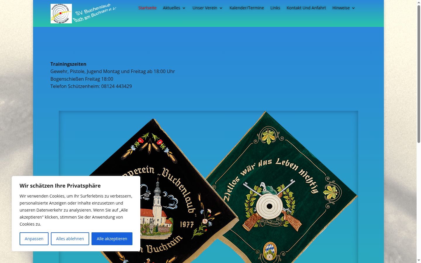 Screenshot tal-banner tal-kunsens muri qabel kwalunkwe interazzjoni