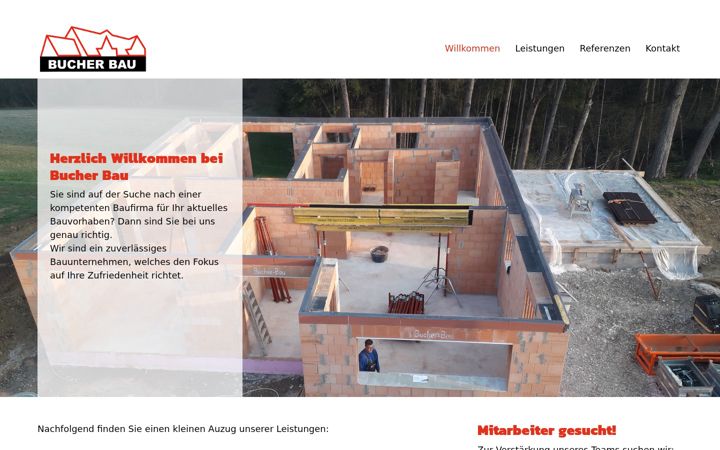 Screenshot of bucher-bau.net