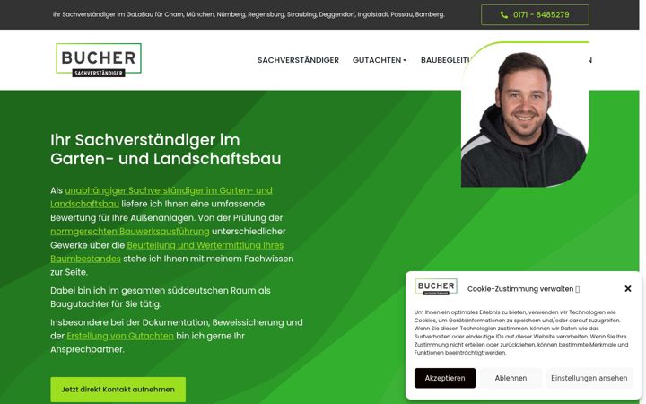 Skjermbilde av bucher-sachverstaendiger.de