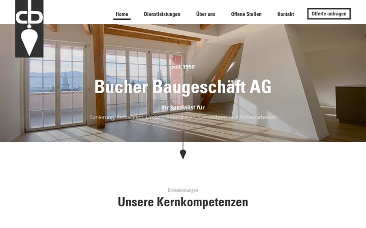 Screenshot of bucherbau.ch